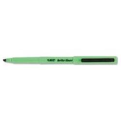 Bic Corporation Brite Liner® Highlighter, Fluorescent Green Ink (BICBL11GN)