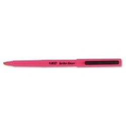 Bic Corporation Brite Liner® Highlighter, Fluorescent Pink Ink (BICBL11PK)