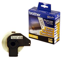 Brother Die Cut File Folder Paper Labels - 3.43 x 0.67 - 300 x Label