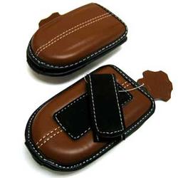 Wireless Emporium, Inc. Brown Premium Cowhide Pouch for Sony Ericsson W300i/Z530i