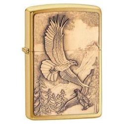 Zippo Brushed Brass, Where Eagles Dare Emblem