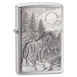 Zippo Brushed Chrome, Timberwolves Emblem