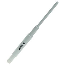 BUFFALO TECHNOLOGY (USA) INC. Buffalo AirStation 4 dBi Detachable High Gain Omni Antenna - White