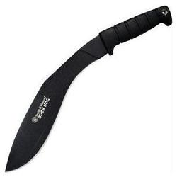 Smith & Wesson Bush Hog Kukri, Black Blade, Plain, Nylon Sheath