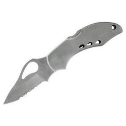 Spyderco Byrd Robin, Stainless Steel Handle,serrated