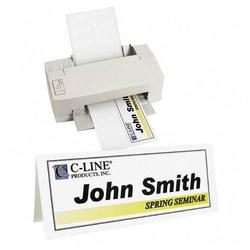 C-Line Products, Inc. C-line Inkjet/Laser Name Tents - Letter - 4.25 x 11 - 50 x Sheet
