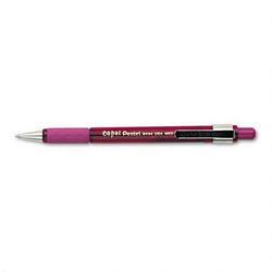 Pentel Of America CAPRI™ Retractable Ballpoint Pen, Medium Point, Red Barrel, Red Ink (PENBK94BB)