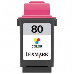 LEXMARK CARTRIDGE NO. 80 - PRINT CARTRIDGE - YELLOW CYAN MAGENTA - 275 PAGES @ 5% COVE