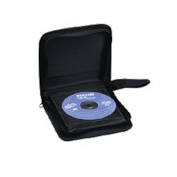 Compucessory CD/DVD Wallet, 36 CD Capacity, 6-1/2 x3 x6-1/2 , Blue/Black (CCS26335)