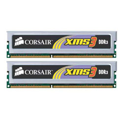 CORSAIR XMS CORSAIR XMS3 2GB ( 2 X 1GB ) PC3-10600 1333MHz 240-pin DDR3 Dual Channel Memory Kit