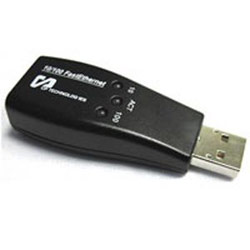 CP TECHNOLOGIES CP TECH Thumb-Size 10/100 USB Ethernet Adapter - USB - 1 x RJ-45