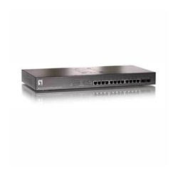 CP Tech/Level One CP Technologies 12-Port 10/100/1000 + 2 SFP