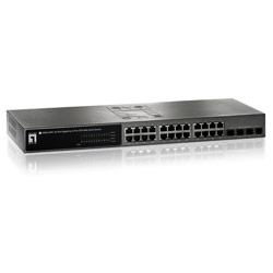 CP Tech/Level One CP Technologites Web Smart 24-Port Gigabit Switch w/ 4-Port SFP