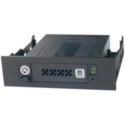CRU Data Express 50 ATA-100 Removable HDD Enclosure - Storage Enclosure - 1 x 2.5 - Internal Hot-swappable - Black