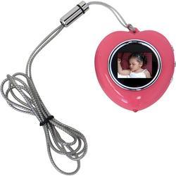 CTA Digital Heart Shape Picture Frame Necklace - Pink