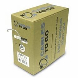CABLES TO GO Cables To Go - 1000ft CAT5E 350Mhz Solid PVC Cmr Cable Blue