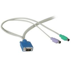 CABLES TO GO Cables To Go 3-in-1 Universal Hi-Resolution KVM Cable - 25ft - Beige
