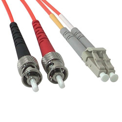 CABLES TO GO Cables To Go - 3m Multimode LC/ST Duplex Patch Cable with Clips - Orange