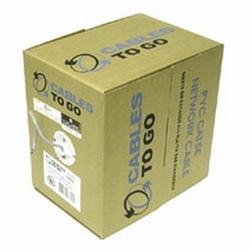 CABLES TO GO Cables To Go - 500ft CAT5E 350Mhz Solid PVC Cmr Cable White