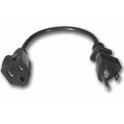 CABLES TO GO Cables To Go 6ft Outlet Saver Power Extension Cord - - 6ft - Black