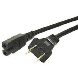 CABLES TO GO Cables To Go 6ft Polarized 2-Slot Power Cord - - 6ft - Black