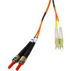 CABLES TO GO Cables To Go Duplex Fiber Patch Cable - 2 x LC - 2 x ST - 16.4ft - Orange