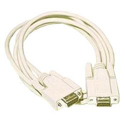 CABLES TO GO Cables To Go Null Modem Cable - 1 x DB-9 Serial - 1 x DB-9 Serial - 10ft - Beige