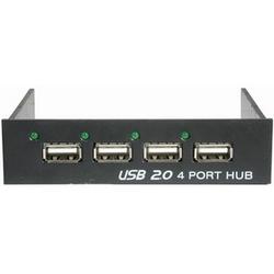 CABLES TO GO Cables To Go Port Authority2 4 Port USB 2.0 Front-Bay Hub - 4 x 4-pin Type A USB 2.0 - USB Downstream, 1 x 4-pin Type B USB 2.0 - USB Upstream - External