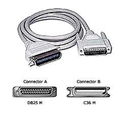 CABLES TO GO Cables To Go Printer Parallel Cable - 1 x Centronics - 1 x DB-25 - 6ft - Beige