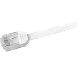 CABLES UNLIMITED Cables Unlimited 14ft White Ultra Flat Cat6 Patch Cables - 1 x RJ-45 - 1 x RJ-45 - 14ft - White