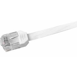 CABLES UNLIMITED Cables Unlimited 25ft White Ultra Flat Cat6 Patch Cables - 1 x RJ-45 - 1 x RJ-45 - 25ft - White