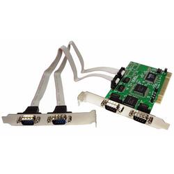 CABLES UNLIMITED Cables Unlimited 4-Port Serial PCI Card - 4 x 9-pin DB-9 RS-232 Serial