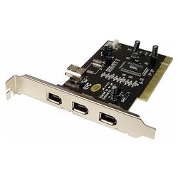 CABLES UNLIMITED Cables Unlimited 4 Ports Firewire 1394a PCI Card - 1 x 6-pin IEEE 1394a - FireWire Internal, 3 x 6-pin IEEE 1394a - FireWire External - Plug-in Card - Retai