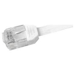 CABLES UNLIMITED Cables Unlimited 50ft White Ultra Flat Cat6 Patch Cables - 1 x RJ-45 - 1 x RJ-45 - 50ft - White