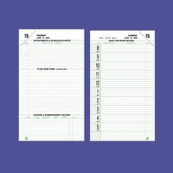 Daytimer/Acco Brands Inc. Calendar Refill, Jan-Dec, 2 PPD, Desk Size, 5-1/2 x8-1/2 (DTM92010)