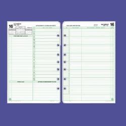 Daytimer/Acco Brands Inc. Calendar Refill, Jan-Dec, 2PPD, Portable, 3-3/4 x6-3/4 (DTM10801)