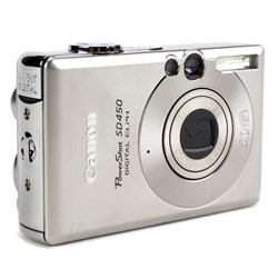 CANON USA - DIGITAL CAMERAS Canon PowerShot SD450 5.0 Megapixel Digital Camera w/ 3x Zoom & 2.5 LCD