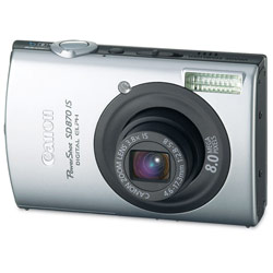 Canon Powershot SD870 IS 8 Megapixel Digital Camera - Black