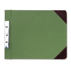 Wilson Jones/Acco Brands Inc. Canvas Sectional Post Binder for 8-1/2 x 11 Sheets, 2-3/4 C. to C., Green/Red (WLJ27826)