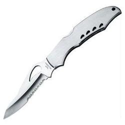 Spyderco Cara Cara, Stainless Handle & Blade, Comboedge