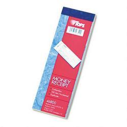 Tops Business Forms Carbonless Money Receipt Book Numbered in Red, 100 Duplicate Sets/Black (TOP46800)