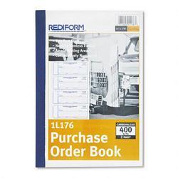 Rediform Office Products Carbonless Purchase Order Book, Numbered, 2-3/4x7, 4/Pg, 400 Duplicate Sets (RED1L176)