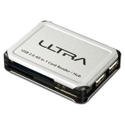 Ultra Products Card Reader/3 port USB 2.0 Hub