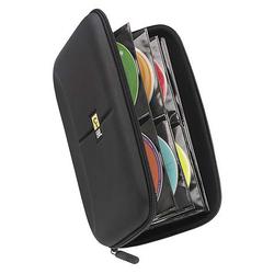 Case Logic CD Wallet - Book Fold - Fabric - Black - 48 CD/DVD