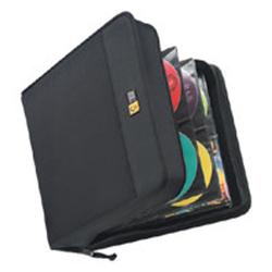 Case Logic CD Wallet - Book Fold - Nylon - Black - 208 CD/DVD
