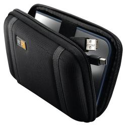 Case Logic Compact Portable Hard Drive Case - Fabric - Black