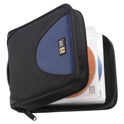 Case Logic ProSleeve II Sports CD Wallet - Book Fold - Nylon - Blue, Black - 30 CD/DVD
