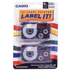Casio Tape Cassettes for Label Printers - 0.37 x 26'' - 2 x Tape