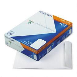 Westvaco Catalog Envelopes, 24-lb. White Wove, Gummed Flap, 9 x 12, 100/Box (WEVCO662)