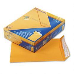 Westvaco Catalog Envelopes, 28-lb. Kraft, Grip-Seal, 9 x 12, 100/Box (WEVCO922)